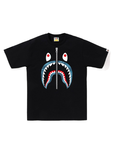 Majica BAPE Honeycomb Camo Shark Tee Črna | 1J30-110-042