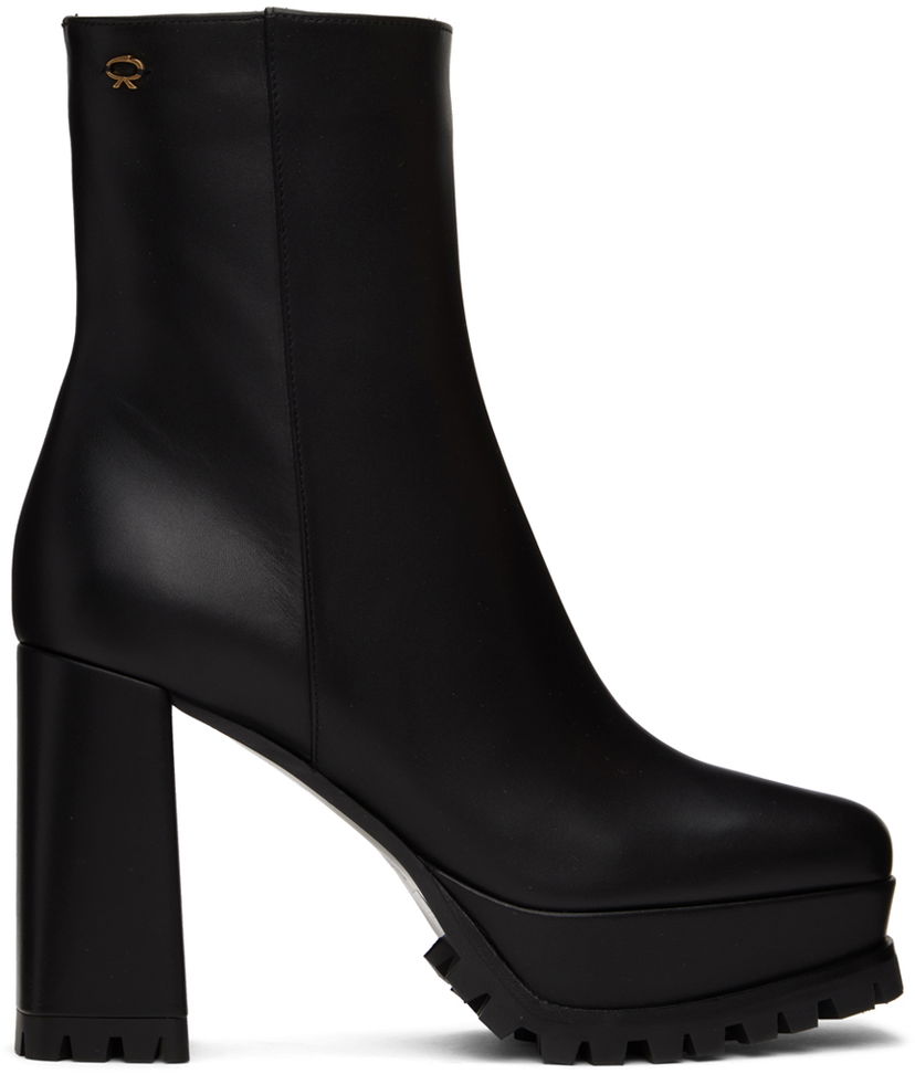 Superge in čevlji Gianvito Rossi Gianvito Rossi Harlem Platform Ankle Boots Črna | G73178.70GOM.VGINERO