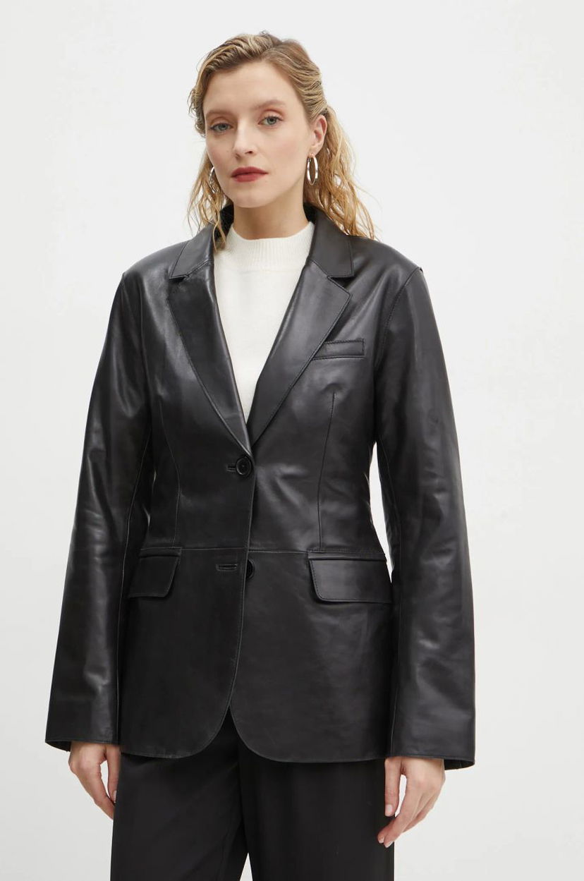 Jakna STAND STUDIO Stand Studio Mina Leather Blazer Črna | 66391.7850