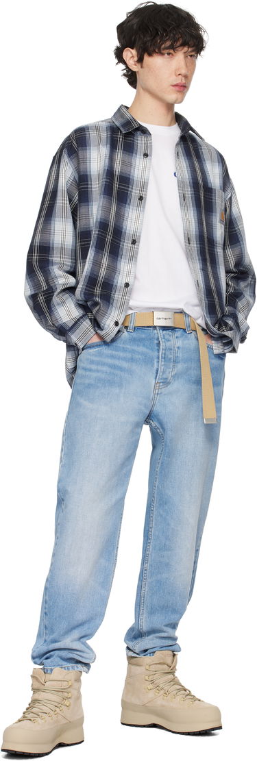 Srajce Carhartt WIP Work In Progress Blanton Check Shirt Modra | I034379, 3