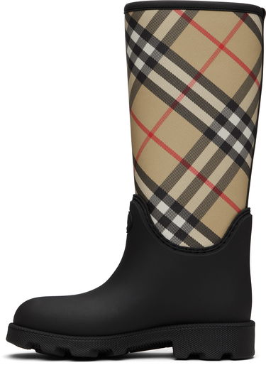 Superge in čevlji Burberry Burberry Marsh Stamp High Rubber Boots Bež | 8111677, 2