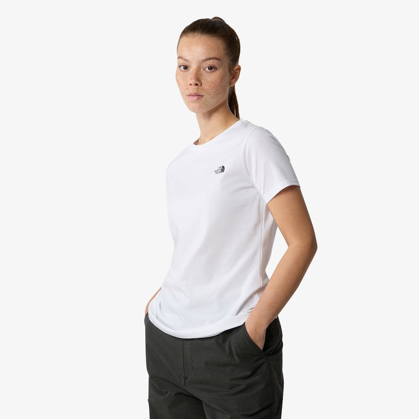 Majica The North Face Simple Dome Slim T-Shirt Bela | NF0A87NHFN41