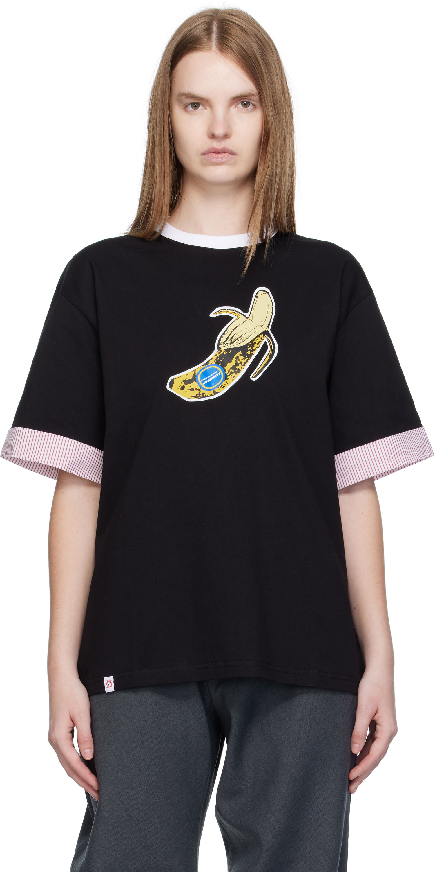 Majica Charles Jeffrey Loverboy Charles Jeffrey LOVERBOY Turn Up Graphic T-Shirt Črna | 52080501, 0