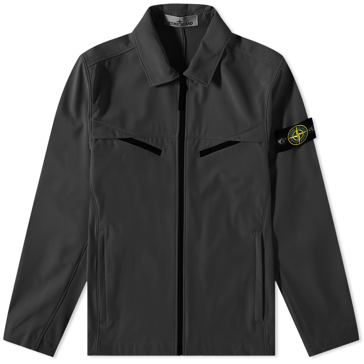 Vetrovka Stone Island Light Soft Shell-R Jacket Črna | 781541027-V0029, 0