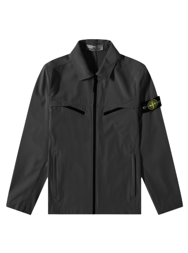 Vetrovka Stone Island Light Soft Shell-R Jacket Črna | 781541027-V0029