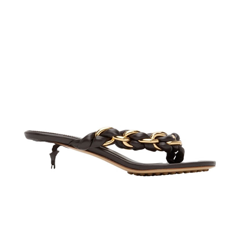 Superge in čevlji Bottega Veneta Chain Dot Sandals "Brown" Rjava | 659002 V0V50