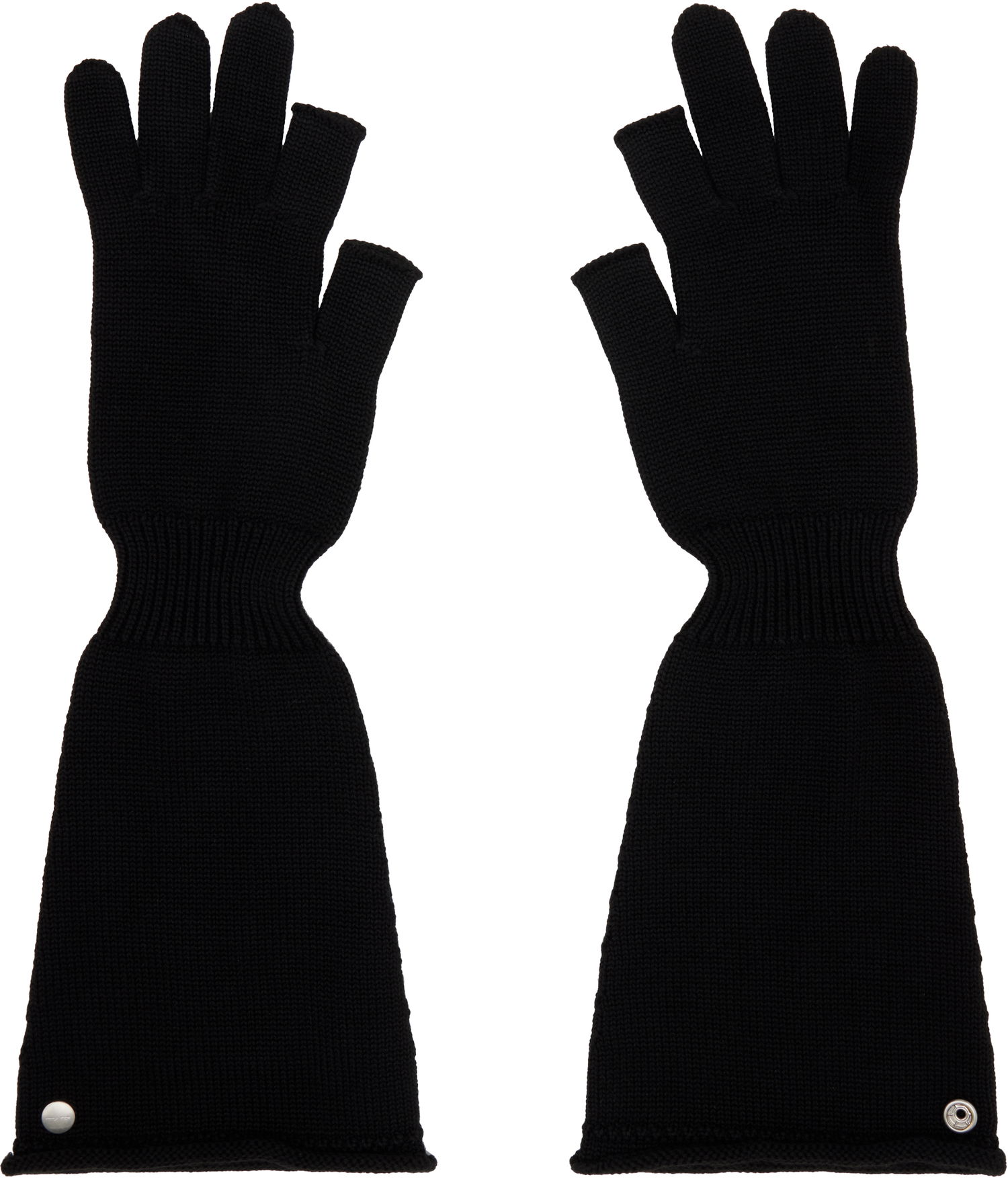 Rokavice Rick Owens Rick Owens Sphinx Long Fingerless Gloves Črna | RU02E1489 M, 0