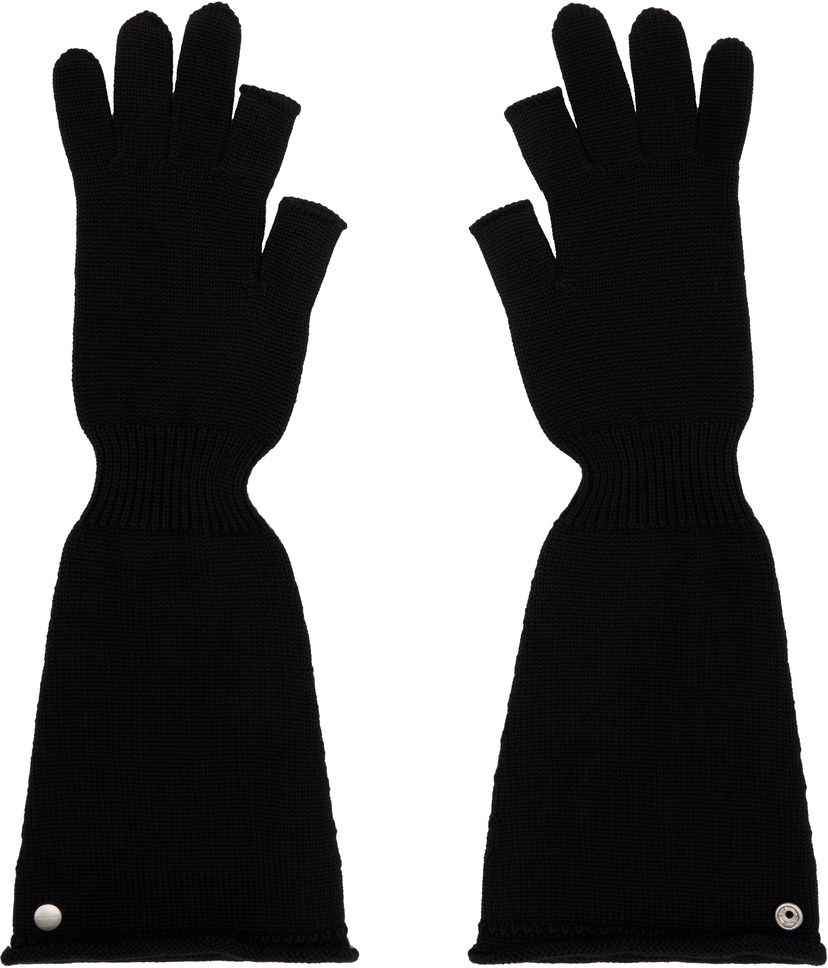 Rokavice Rick Owens Rick Owens Sphinx Long Fingerless Gloves Črna | RU02E1489 M