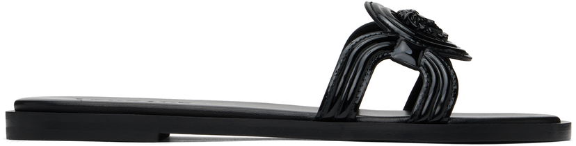 Modni dodatki Versace Versace Medusa '95 Flat Sandals Črna | 1018364_D2VE_1B000