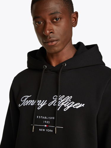 Pulover Tommy Hilfiger Tommy Hilfiger Script Logo Hoodie Črna | MW0MW33631BDS, 3