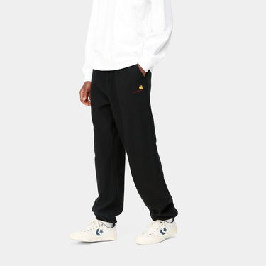 Trenirka Carhartt WIP American Script Sweat Pant Črna | I032328_89_XX, 4