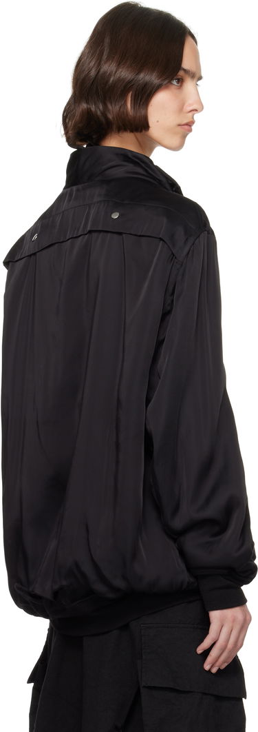 Bomber jakna Rick Owens Rick Owens Washed Charmeuse Anthem Bomber Jacket Črna | RO01E7785 SCH, 2