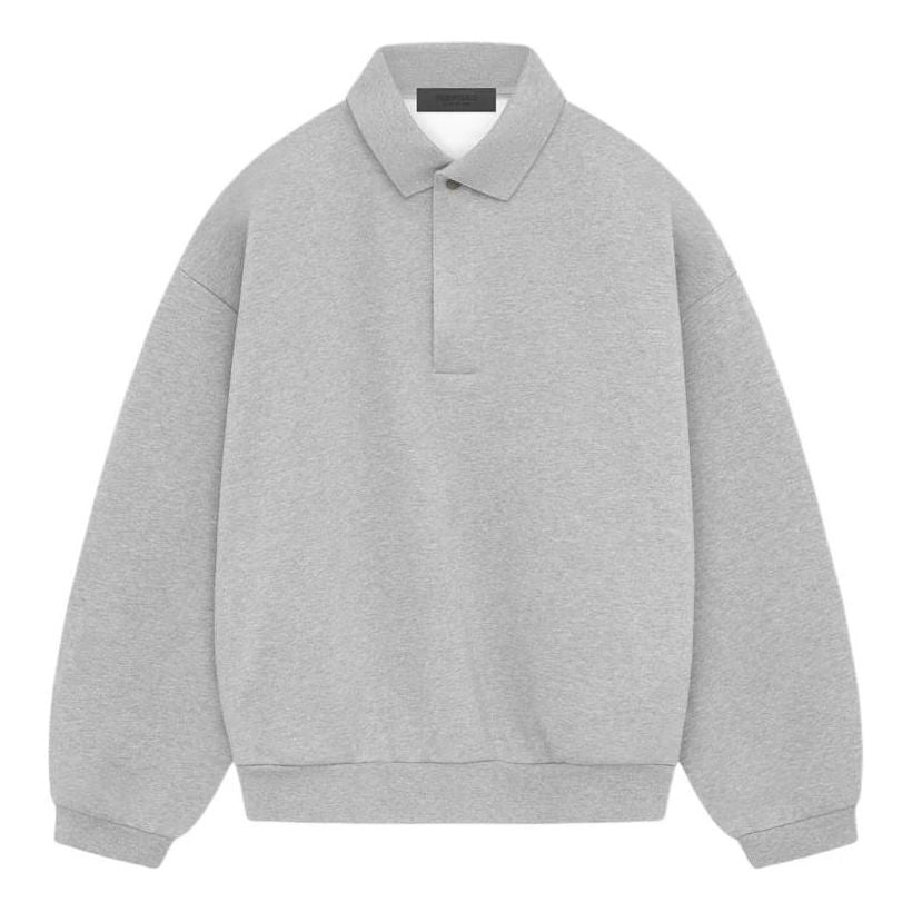 Polo majica Fear of God Essentials Long Sleeve Polo Siva | 192SP244396F, 0