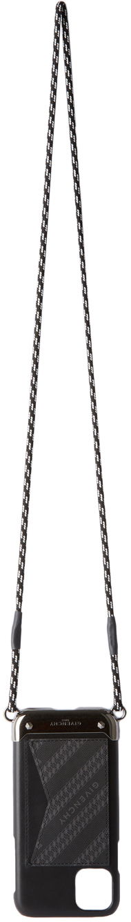 Torbica Givenchy Leather iPhone 11 Case with Lanyard Črna | BK605WK0Z0, 0