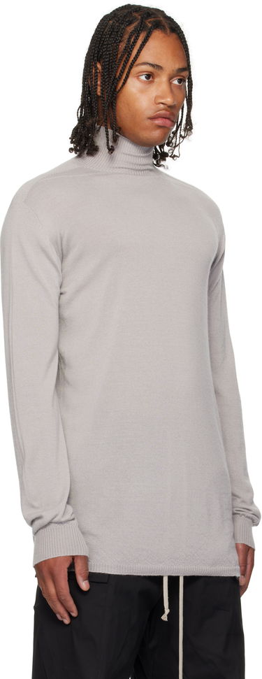 Pleteni pulover Rick Owens Rick Owens Concordians Oversized Turtleneck Sweater Črna | RU02E1626 WS, 4