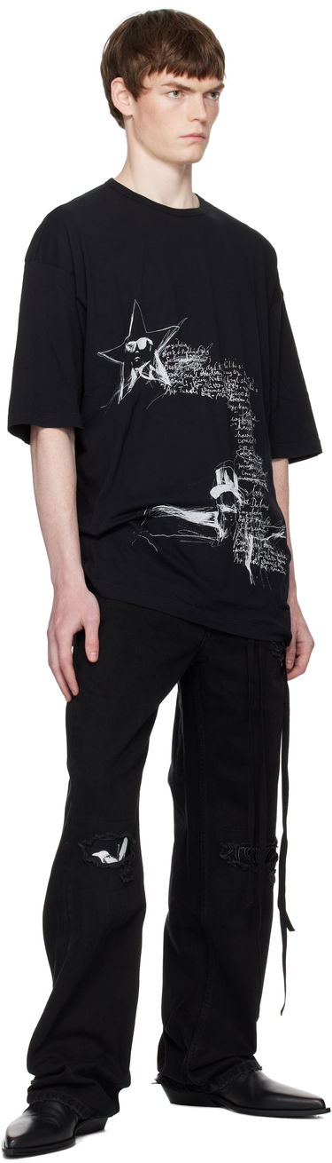 Majica Ann Demeulemeester Ann Demeulemeester Dieter Sketchbook Graphic T-Shirt Črna | B0012878-FA206-099, 3