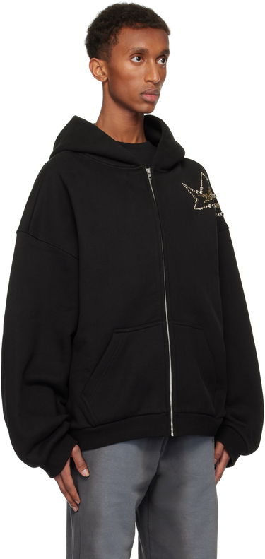 Pulover We11done We11done Meteor Zip Hoodie Črna | WD-TJ3-24-864-U-BK, 1