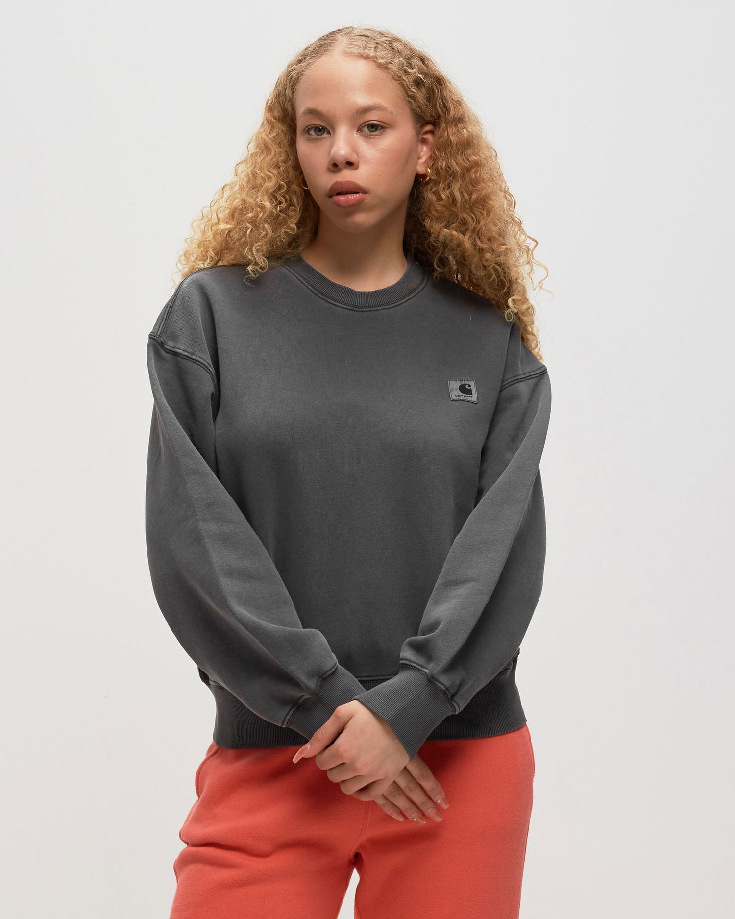 Pulover Carhartt WIP Nelson Sweatshirt Siva | I029537-89.GD, 1