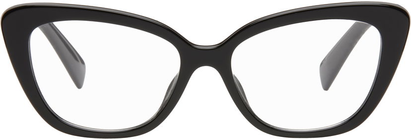 Sončna očala Miu Miu Miu Miu Cat Eye Acetate Glasses Črna | 0MU 05VV 8056597887151