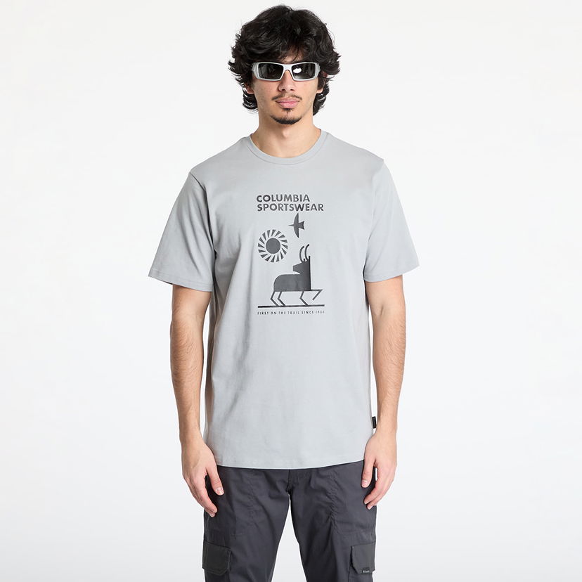 Majica Columbia Men's Explorers Canyon™ Short Sleeve T-Shirt Siva | 2036441039