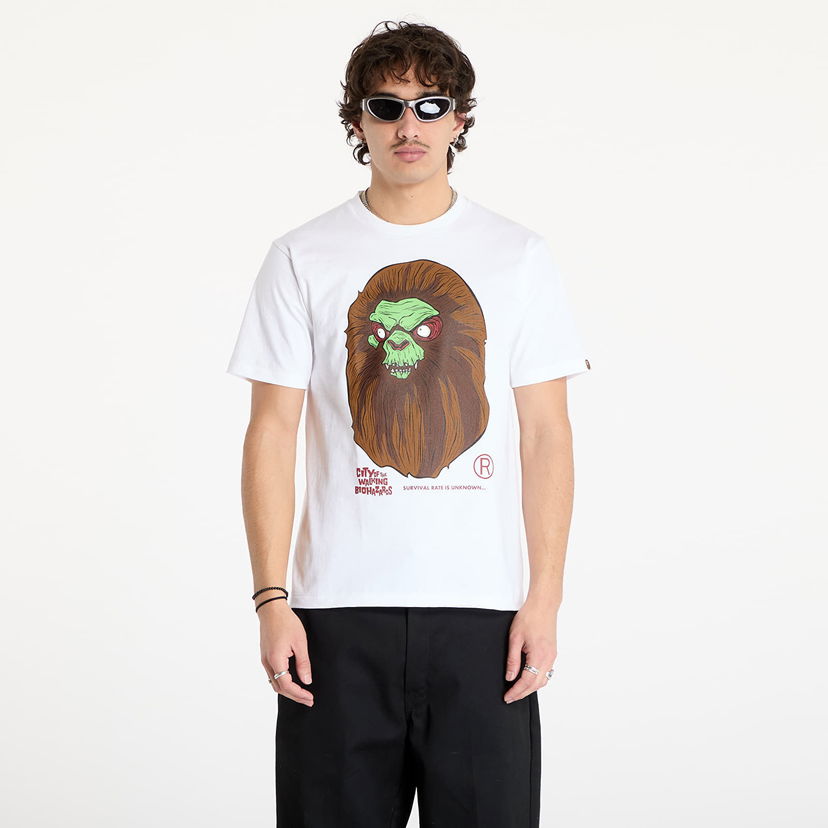 Majica BAPE Horror Mad Face Tee Bela | 001TEK701018F WHT