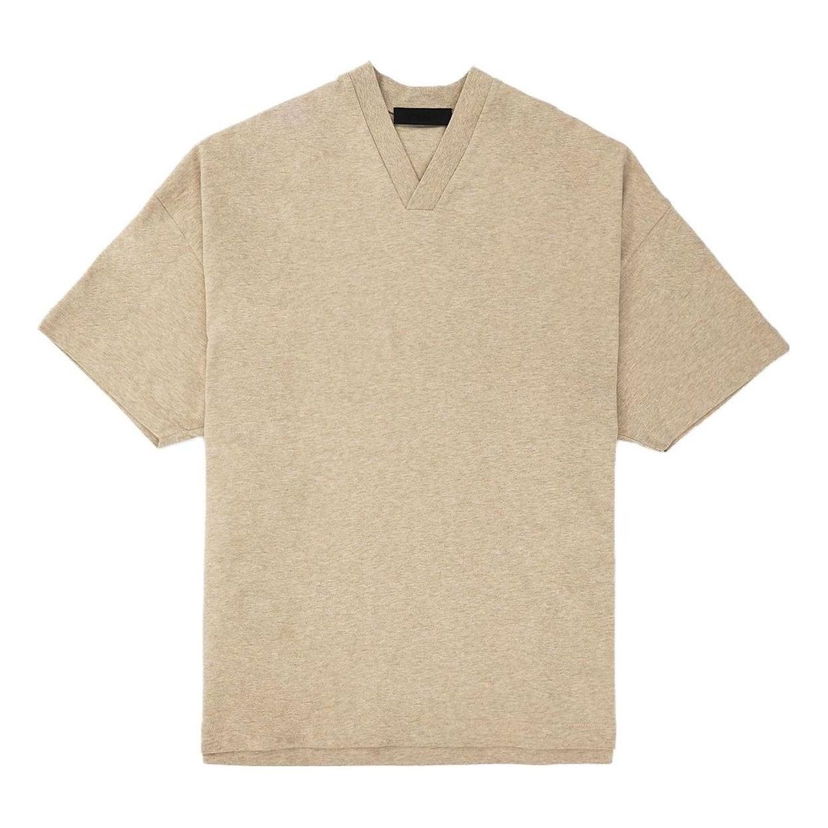 Majica Fear of God Essentials V-Neck T-Shirt Bež | 125BT234113F