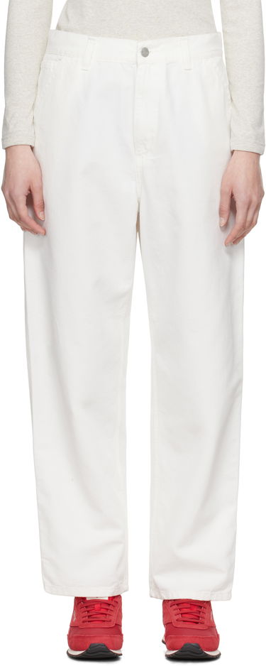 Hlače Carhartt WIP Carhartt WIP Brandon Single Knee Trousers Bela | I034880 D602, 0