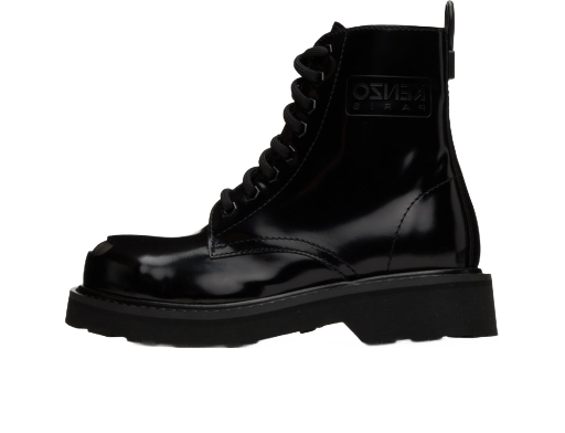 Superge in čevlji KENZO Smile Lace-Up Boots "Black" Črna | FC62BT704L67