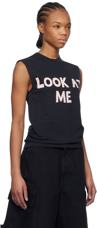 Majica brez rokavov JW Anderson JW Anderson 'Look At Me' Printed Tank Top Črna | JO0264-PG1510, 1