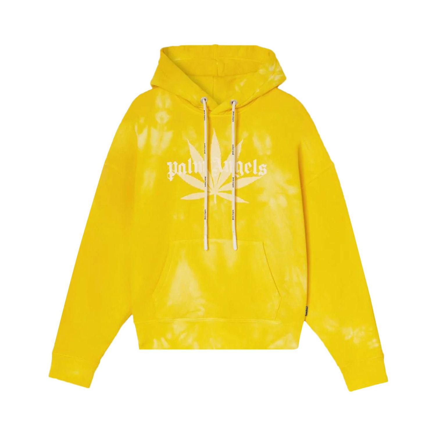 Pulover Palm Angels Leaf Tie Dye Hoodie Rumena | PMBB058S22FLE0101818, 1