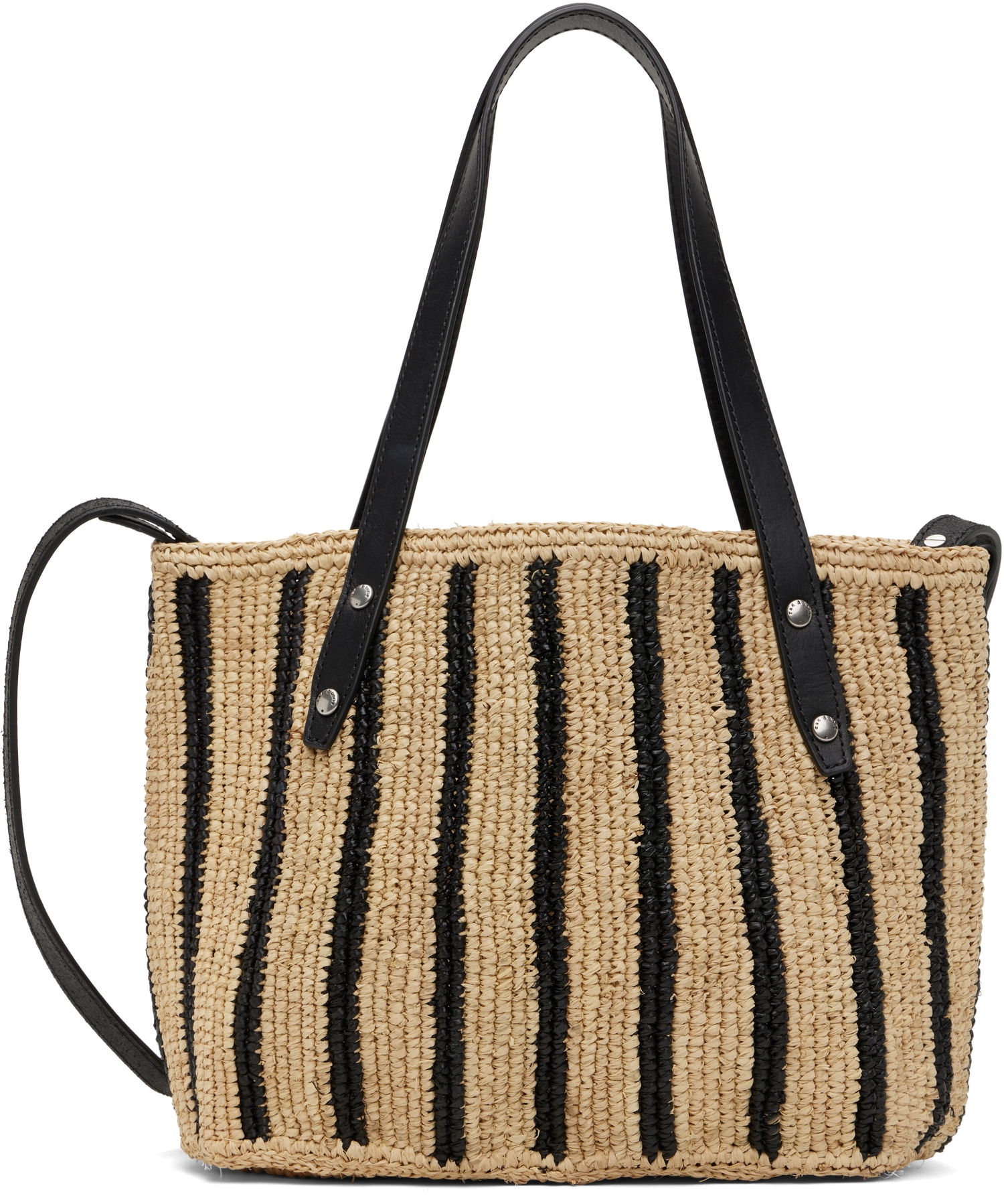 Tote bag rag & bone Rag & Bone Small Striped Straw Tote Bež | ST100522, 0