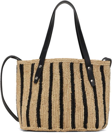 Tote bag rag & bone Rag & Bone Small Striped Straw Tote Bež | ST100522, 0