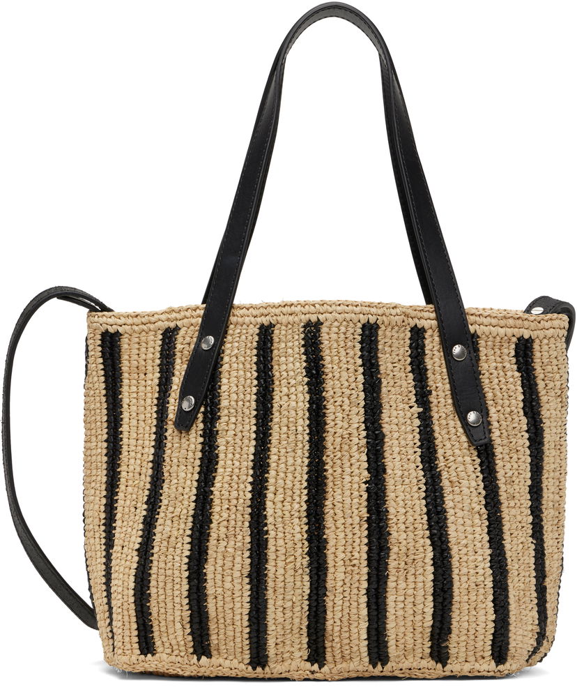 Tote bag rag & bone Rag & Bone Small Striped Straw Tote Bež | ST100522