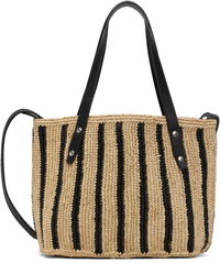 Rag & Bone Small Striped Straw Tote