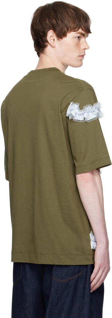 Majica Simone Rocha Simone Rocha Ruffle Frill T-Shirt Zelena | 5362 0553, 2
