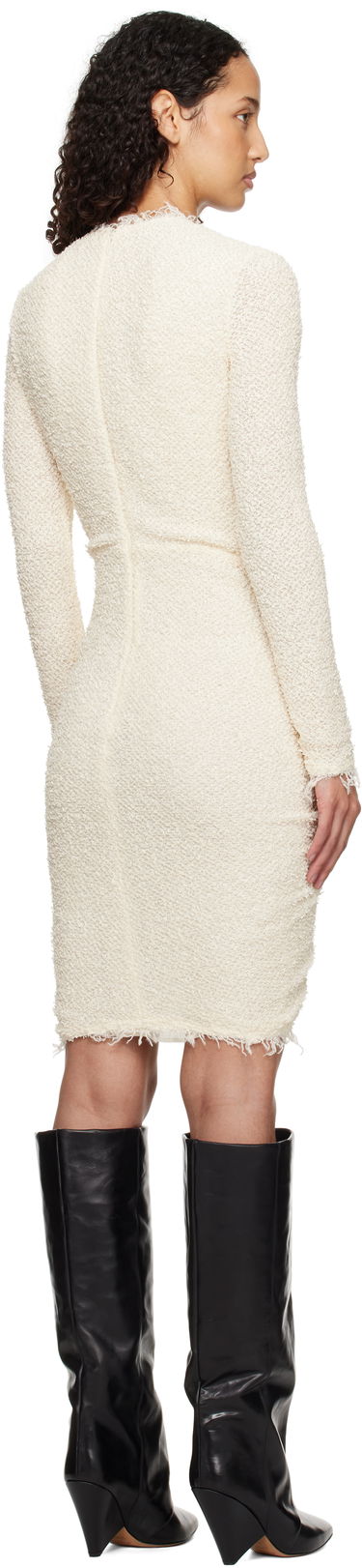 Obleke ISABEL MARANT Isabel Marant Ophelie Bouclé Minidress Bela | 25PRO0679FA-C1K01I, 2