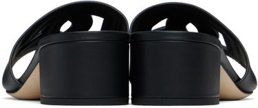 Superge in čevlji Dolce & Gabbana Heeled Leather Sandals Črna | CR1139 AY329, 1