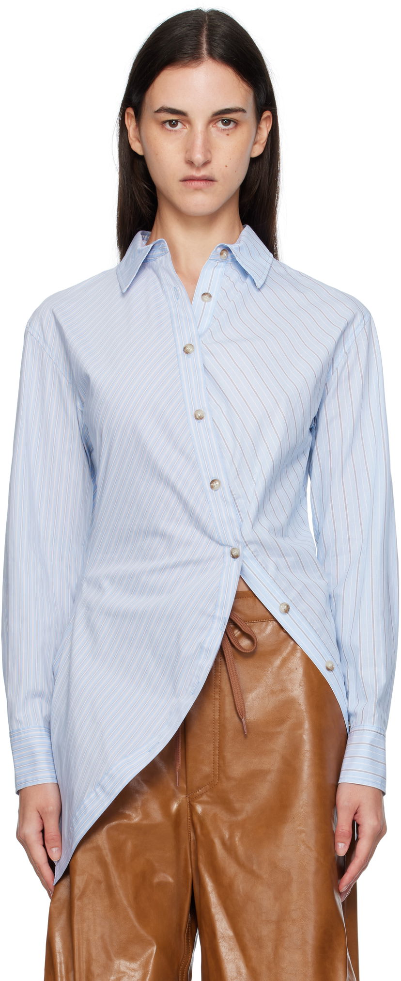 Srajce Andersson Bell Andersson Bell Twist Check Shirt Modra | atb1362w