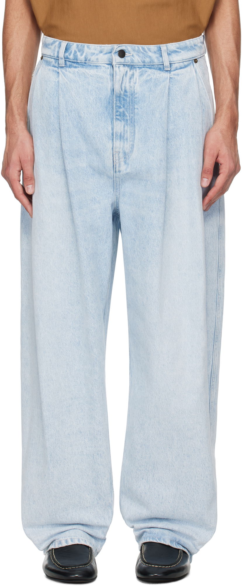 Kavbojke HED MAYNER Hed Mayner Pleated Jeans Modra | HMMA67021A-HA190