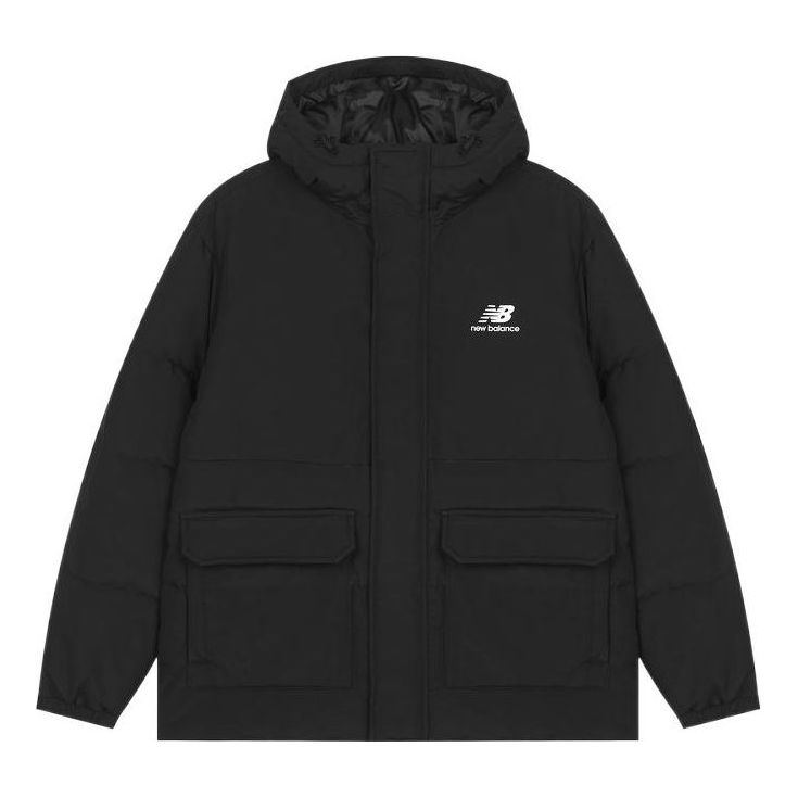 Puhovka New Balance Logo Puffer Down Jacket Črna | AMJ23340-BK