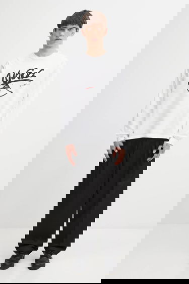 Majica Neighborhood NH . TEE LS-9 Long-Sleeve T-Shirt with 'Noha Ghost' Print Bela | 252PCNH.LT09, 5