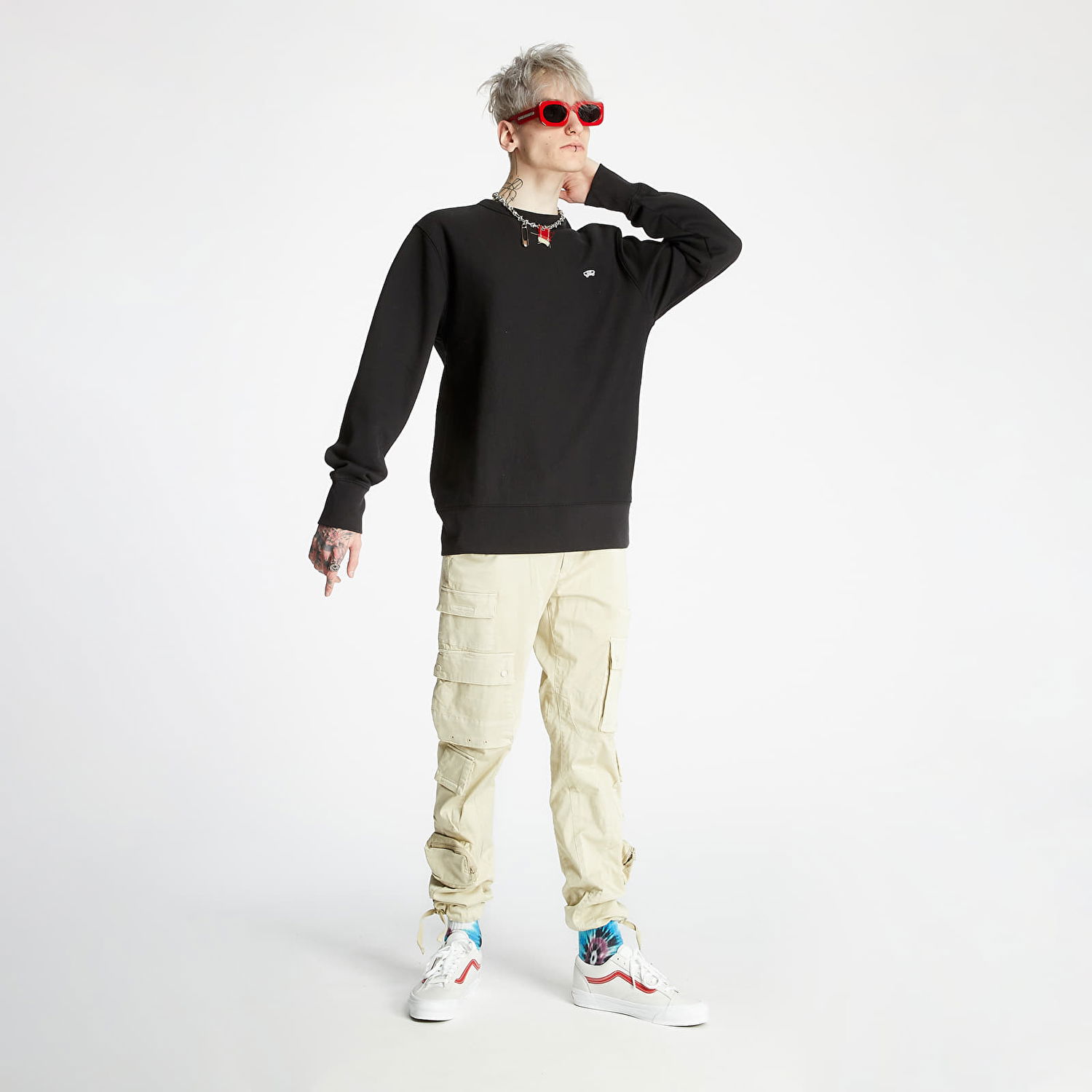 Pulover Vans Vault OG Crew Fleece Črna | VN0A5FFCBLK1, 1