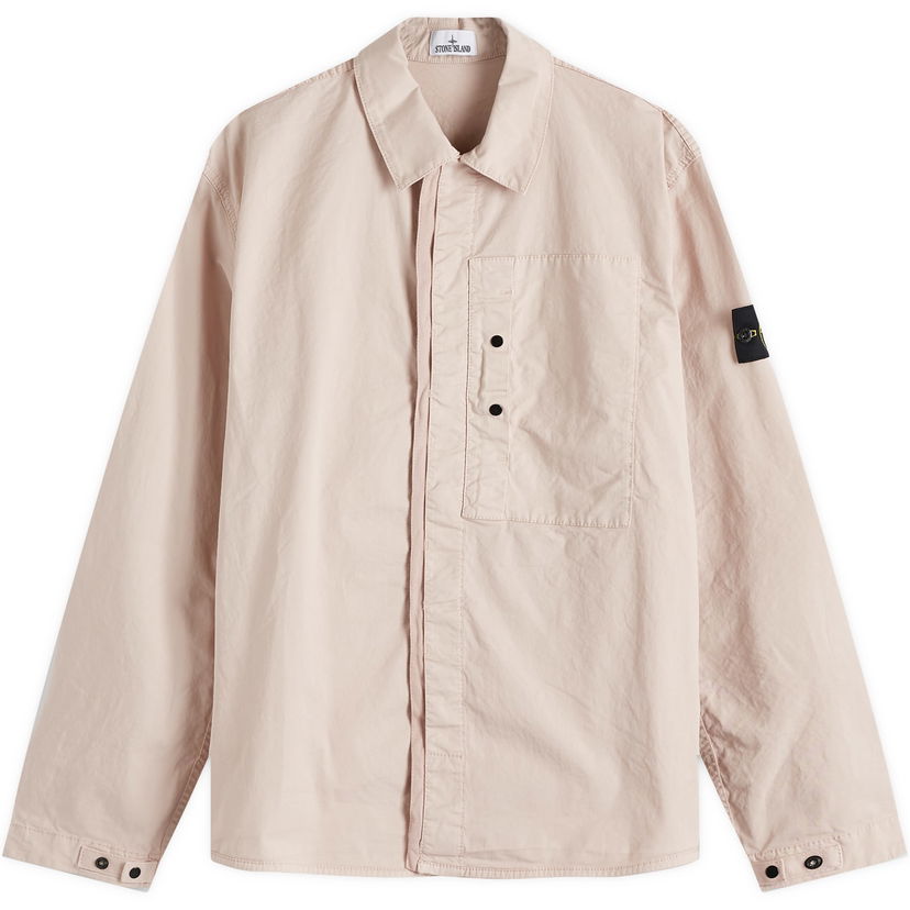 Srajce Stone Island Stone Island Supima Cotton Twill Stretch-TC Button Shirt Jacket, Size Large Roza | K1S151200033-V0082