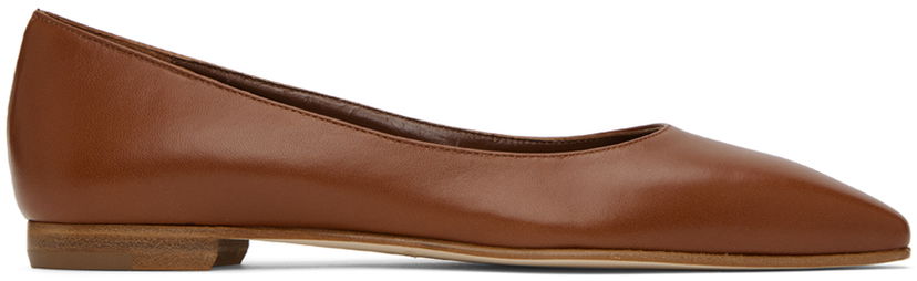 Obleke Manolo Blahnik Manolo Blahnik Gelista Ballerina Flats Rjava | 221-0950