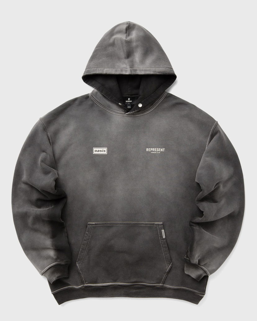 Pulover Represent Clo Oasis Owners Club Distressed Hoodie Siva | OCM100008-04