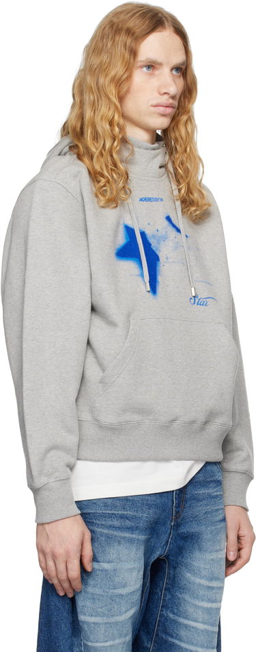 Pulover ADER ERROR Star Print Hoodie Siva | BN01FWHD0103GR, 4