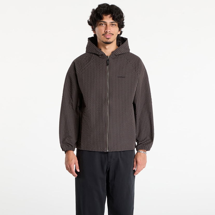 Jakna GRAMICCI Gramicci Northside Plaid Hooded Jacket Rjava | G5FM-J009 DEEP BROWN