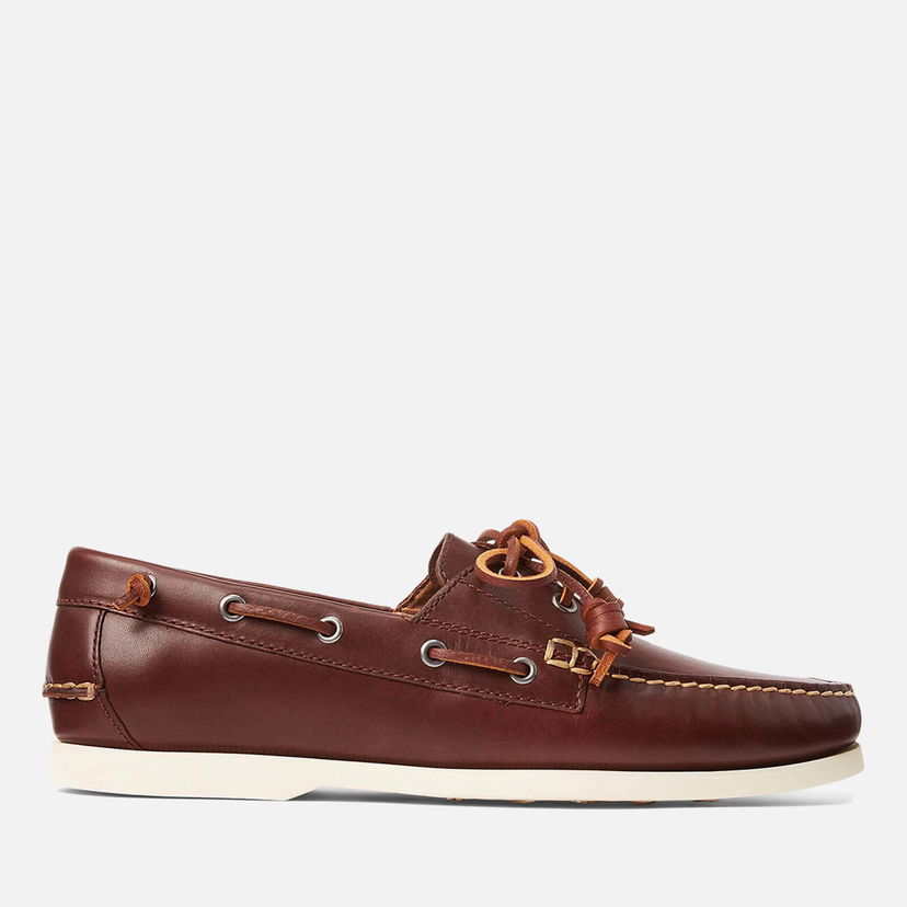Oblačila Polo by Ralph Lauren Polo Ralph Lauren Merton Leather Boat Shoes - UK 7 Rjava | 803688543001