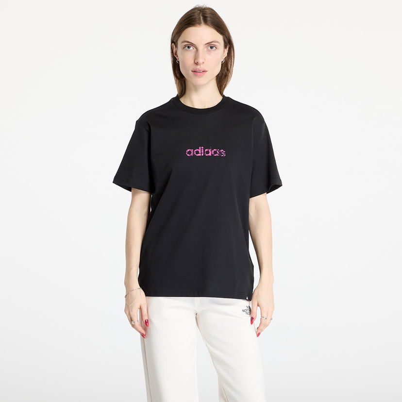 Majica adidas Originals Black Graphic T-Shirt Črna | JN1401