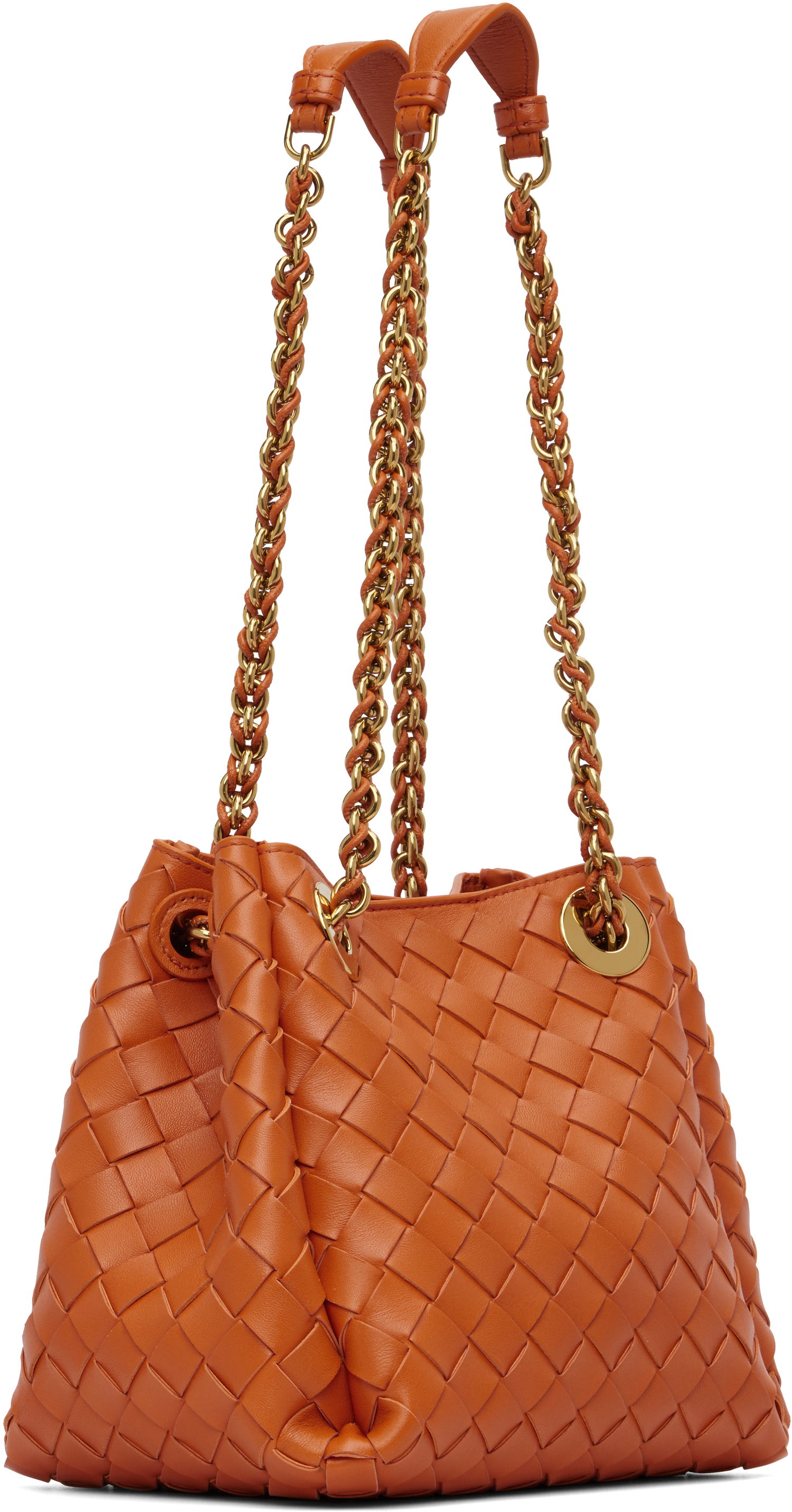 Torbica Bottega Veneta Bottega Veneta Small Parachute Chain Bag Oranžna | 817175 V4SC5, 1